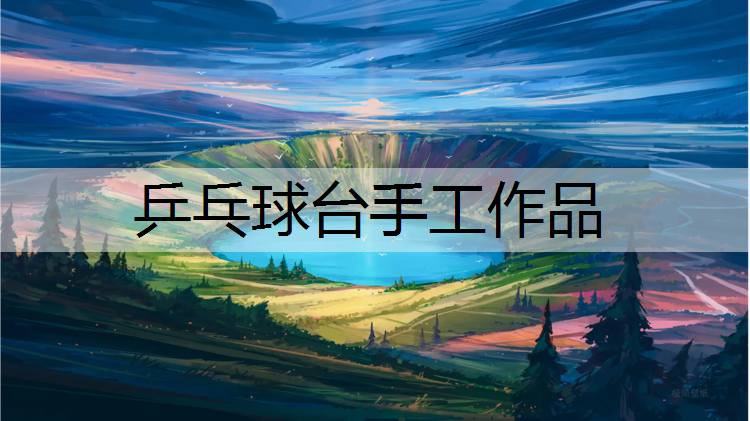 乒乓球台手工作品